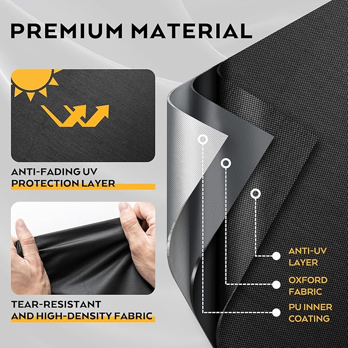 Outdoor Gas Stove Cover for ROVSUN 2 Burner Outdoor Propane Gas Stove, Protective Cover for 2 Burner Camping Propane Stove-Waterproof