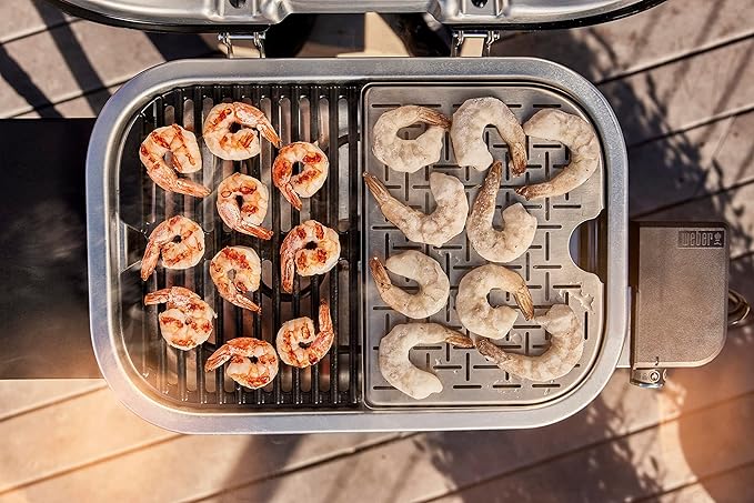 Weber Lumin Compact Electric Grill, Light Green, with Lumin Compact Grill Stand