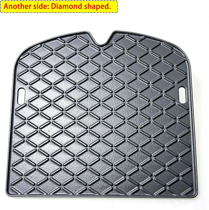 Direct Store DC135 6557 Cast Iron Griddle for Weber Traveler Portable Gas Grill, Double Sided Reversible Black Cooking Griddle for Weber Traveler 9010001 Outdoor BBQ Grill Replacement Part