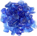 Hiland RGLASS-OB Propane Gas Fire Pit Glass in Ocean Blue, Extreme Tempature Rating, Good for Propane or Natural Gas, 10 Pounds