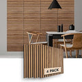 4 Pack Wall Rustic Brown Panels for Interior Wall Decor 23,5" x 23,5" (Pack of 4) | Decorative Wood Panels for Wall | Wood Wall Panels in Scandinavian Design - Made in The USA