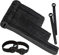 120 PCS 5/6/8 Inch Reusable Cable Ties for Cords – Data Cable Organizer Ties – Cord Wraps for Charging Cords – Electrical Wire Straps, Black