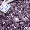 NUPICK 10 Pound Fire Glass, 1/4 Inch Reflective Fire Pit Glass, Tempered Firepit Glass Rock for Propane or Natural Gas, Glass Rocks for Fire Pit Table, Fireplace Glass for Landscaping, Violet