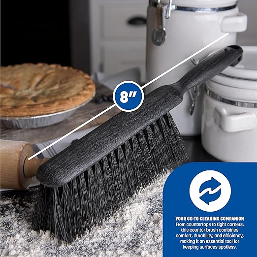 Carlisle FoodService Products 3625803 Fireplace/Bench Brush, 8", Black