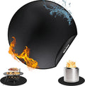36" Fire Pit Mat for Solo Stove Bonfire, 3-Layer Heat Resistant Fireproof Under Grill Mat, Double-Sided Silicone Deck & Patio Protector, Round BBQ Mat, Easy to Clean Reusable