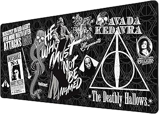 SUBSONIC - XXL Gaming Mouse Pad, 35x15 Inches, Extra Large Gaming Desk Pad? Non-Slip Base, Stitched Edges, Water-Repellent Surface, Official Licensed (Harry Potter Voldemort)
