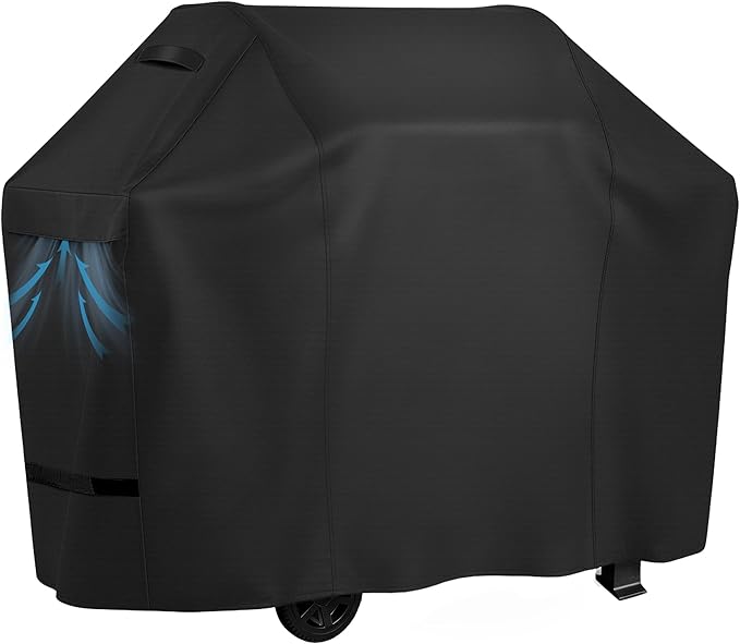 iCOVER Grill Cover 75 inch, BBQ Grill Cover for Outdoor Grill, 600D Heavy Duty Waterproof BBQ Cover, Anti-UV and Rip-Proof Barbecue Cover, Gas Grill Cover for Weber, Char-Broil, Nexgrill, etc