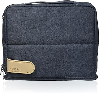 KOKUYO Pencil Case Pouch, Haco-Biz Standing Pen Pouch Bag, Foldable Stand up Pencil Holder Organizer, Large Capacity Portable Pencil Box for Office Supplies